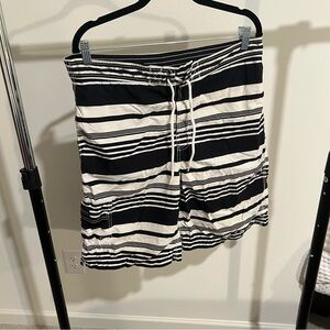 Ralph Lauren Black and White Striped Polo Shorts